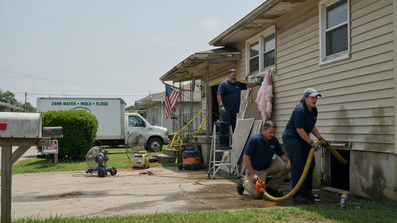 Water Damage Repair in Hooks, TX near me